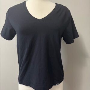 NOBULL Black V-Neck Short Sleeve Tee Small